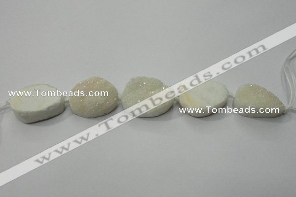 CNG1510 8 inches 20*30mm - 25*35mm freeform agate beads