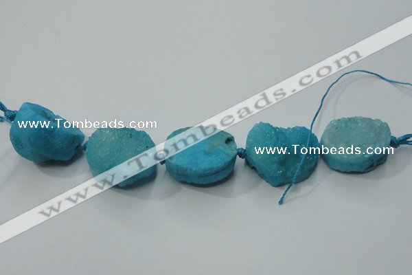 CNG1514 8 inches 20*30mm - 25*35mm freeform agate beads
