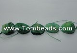 CNG1515 8 inches 20*30mm - 25*35mm freeform agate beads