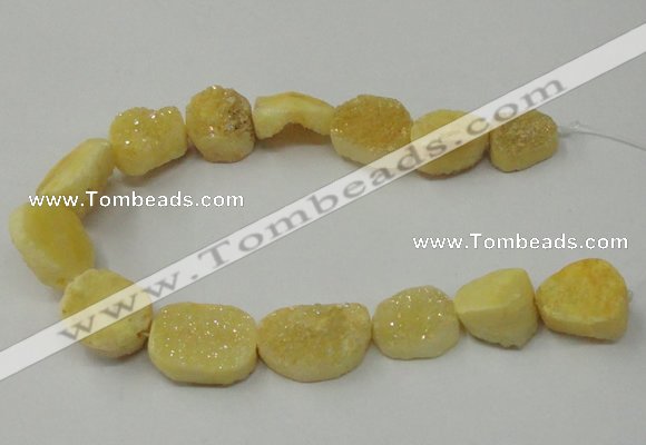 CNG1518 8 inches 12*16mm - 15*22mm freeform agate beads