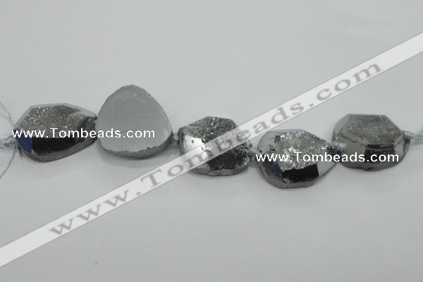 CNG1530 8 inches 22*30mm - 30*40mm freeform agate beads