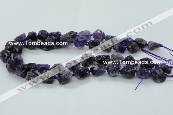 CNG1545 15.5 inches 10*14mm - 12*16mm nuggets amethyst beads