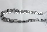 CNG1590 15.5 inches 8*12mm - 12*20mm nuggets plated quartz beads