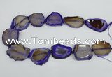 CNG1612 15.5 inches 25*35mm - 30*45mm freeform agate gemstone beads