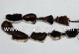 CNG1615 15.5 inches 25*35mm - 30*45mm freeform agate gemstone beads