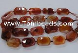 CNG1634 15.5 inches 25*35mm - 25*40mm faceted freeform agate beads