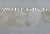 CNG1640 15.5 inches 13*18mm - 18*25mm nuggets plated druzy agate beads