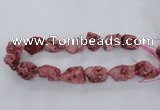 CNG1666 15.5 inches 18*25mm - 22*30mm nuggets plated druzy agate beads