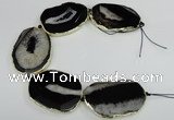 CNG1675 8 inches 35*35mm - 40*55mm freeform druzy agate beads