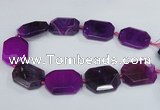 CNG1680 15.5 inches 30*40mm freeform agate gemstone beads wholesale