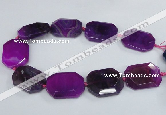 CNG1680 15.5 inches 30*40mm freeform agate gemstone beads wholesale