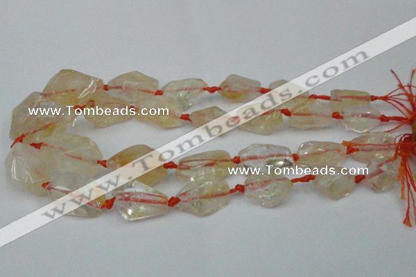 CNG1701 15.5 inches 15*20mm - 18*35mm nuggets citrine beads