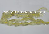 CNG1702 15.5 inches 15*20mm - 18*35mm nuggets lemon quartz beads