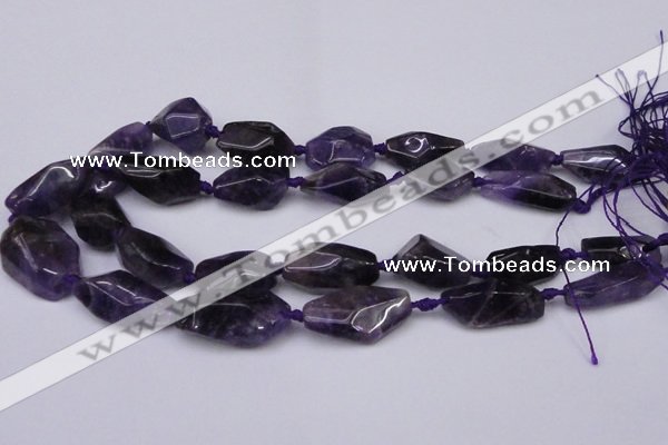 CNG1705 15.5 inches 15*20mm - 18*35mm nuggets amethyst beads