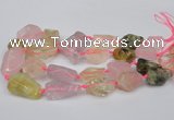 CNG1710 15.5 inches 15*20mm - 18*35mm nuggets mixed quartz beads