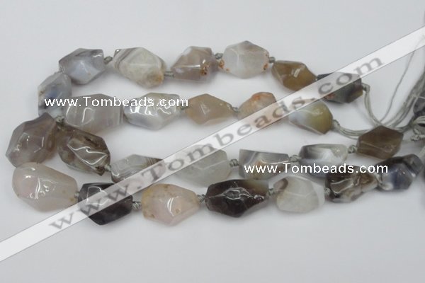 CNG1712 15.5 inches 15*20mm - 20*30mm nuggets botswana agate beads