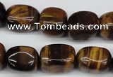 CNG18 15.5 inches 12*17mm nuggets yellow tiger eye gemstone beads