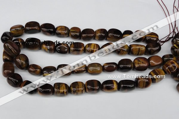 CNG18 15.5 inches 12*17mm nuggets yellow tiger eye gemstone beads