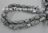CNG1800 13*18mm - 15*20mm faceted nuggets plated quartz beads