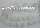 CNG1820 15.5 inches 20*25mm - 25*30mm nuggets white crystal beads