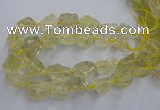 CNG1823 15.5 inches 20*25mm - 25*30mm nuggets lemon quartz beads