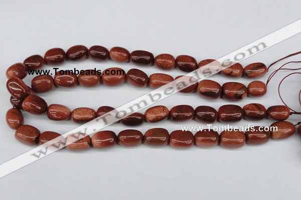 CNG19 15.5 inches 12*17mm nuggets goldstone gemstone beads