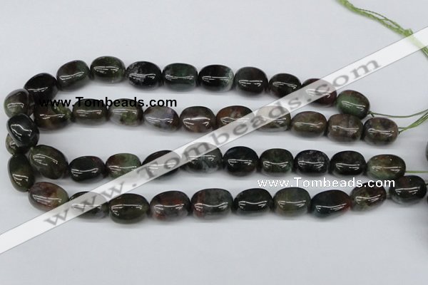 CNG20 15.5 inches 12*17mm nuggets Indian agate gemstone beads