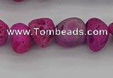 CNG2013 15.5 inches 8*10mm - 10*14mm nuggets plated druzy agate beads