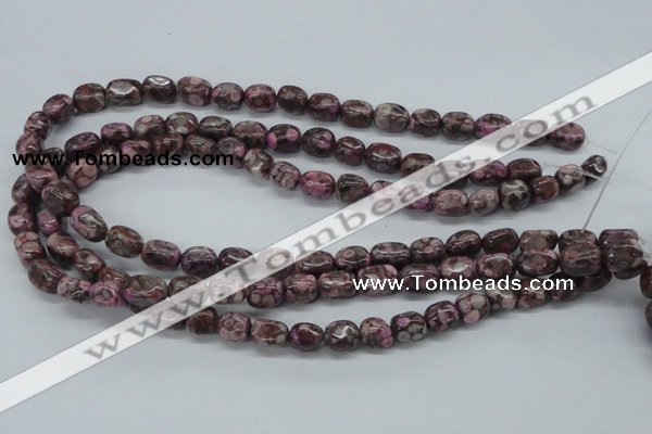 CNG203 15.5 inches 8*10mm nuggets crazy lace agate gemstone beads