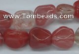 CNG205 15.5 inches 12-4mm*16-18mm nuggets cherry quartz beads