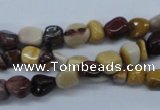 CNG206 15.5 inches 6*8mm nuggets mookaite gemstone beads