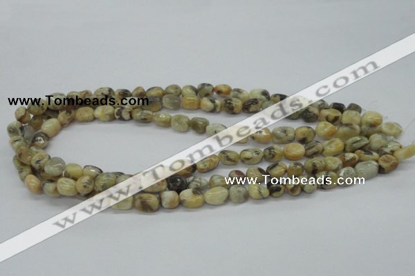 CNG207 15.5 inches 7*9mm nuggets feldspar gemstone beads