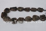 CNG2130 15.5 inches 18*25mm - 25*30mm nuggets druzy agate beads