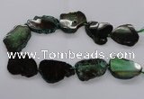 CNG2142 15.5 inches 30*35mm - 35*40mm freeform agate gemstone beads