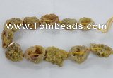 CNG2158 15.5 inches 25*35mm - 35*40mm nuggets druzy agate beads