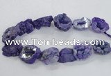 CNG2159 15.5 inches 25*35mm - 35*40mm nuggets druzy agate beads