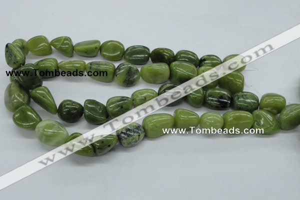 CNG216 15.5 inches 13*18mm nuggets canadian jade gemstone beads