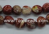 CNG217 15.5 inches 10*12mm nuggets red jasper gemstone beads