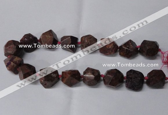 CNG2185 15.5 inches 13*18mm - 15*20mm faceted nuggets agate beads