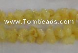 CNG2201 15.5 inches 8*10mm - 10*12mm nuggets plated druzy quartz beads