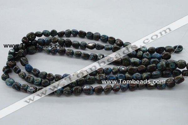 CNG221 15.5 inches 8*10mm nuggets stripe jasper gemstone beads