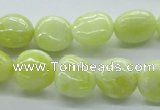 CNG223 15.5 inches 10*14mm nuggets lemon jade gemstone beads