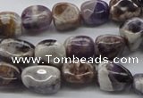 CNG224 15.5 inches 10*12mm nuggets dogtooth amethyst beads