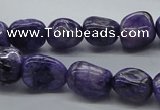 CNG225 15.5 inches 10*12mm nuggets dyed dogtooth amethyst beads