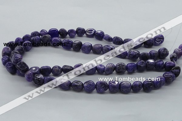 CNG225 15.5 inches 10*12mm nuggets dyed dogtooth amethyst beads