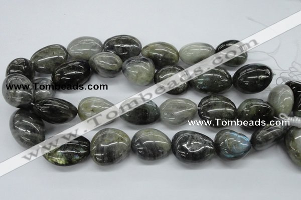 CNG231 15.5 inches 22*30mm nuggets labradorite gemstone beads