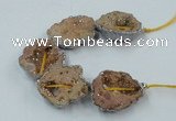 CNG2318 7.5 inches 25*35mm - 35*40mm freeform druzy agate beads