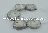 CNG2325 7.5 inches 35*40mm - 45*50mm freeform druzy agate beads