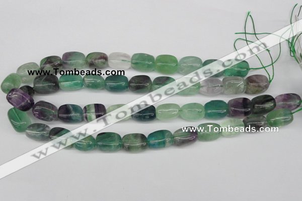 CNG24 15.5 inches 12*17mm nuggets fluorite gemstone beads