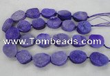 CNG2412 15.5 inches 22*28mm - 28*35mm freeform agate beads